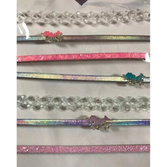 Girl's Unicorn Choker Necklaces - Picture 2 of 3